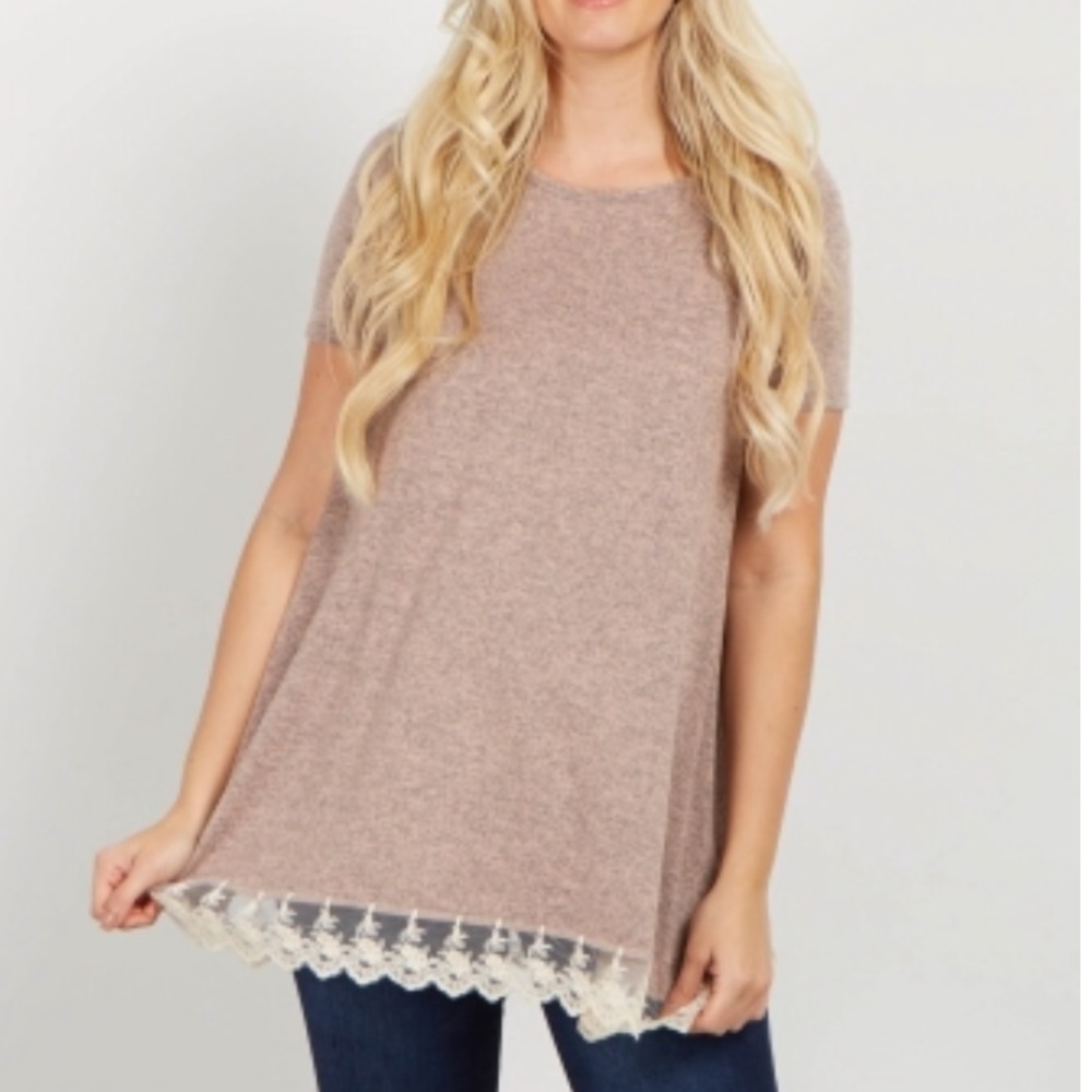 Maternity or Regular Pink Blush Top